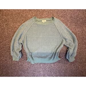 Umgee USA Sweater Women’s Sage Green Pullover Crew Neck Balloon Sleeve Size M